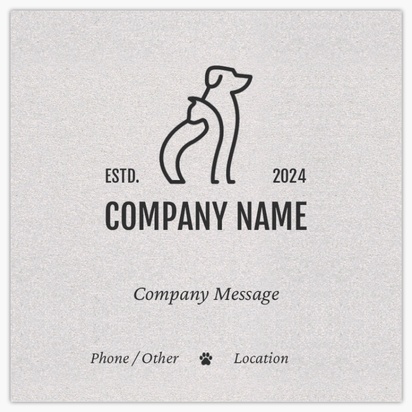 Design Preview for Design Gallery: Animals Pearl Business Cards