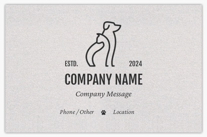 Design Preview for Design Gallery: Pet Training Pearl Business Cards