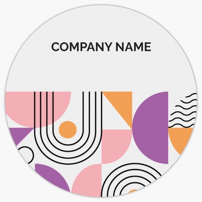 Design Preview for Design Gallery: Comedy Performance Product Labels on Sheets, Circle 7.6 x 7.6 cm