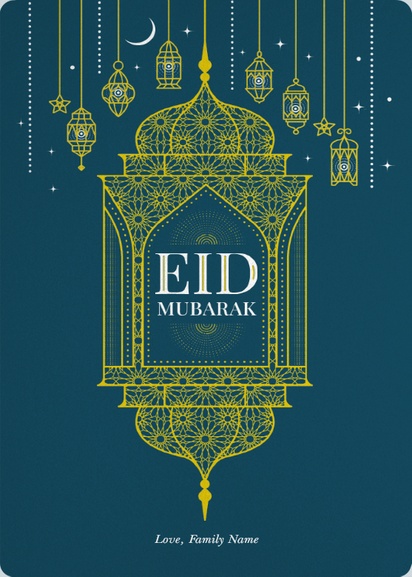 Design Preview for Design Gallery: Eid Greeting Cards, 11.7 x 18.2 cm Flat