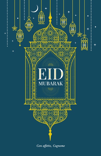 Anteprima design per Galleria di design: Biglietto d’auguri per Eid, 18.2 x 11.7 cm  Piatto