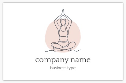 Design Preview for Design Gallery: Yoga & Pilates Textured Uncoated Business Cards