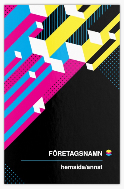 Förhandsgranskning av design för Designgalleri: Affärssystem Extratjocka visitkort, Standard (85 x 55 mm)
