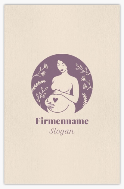 Designvorschau für Designgalerie: Naturpapier-Visitenkarten Schwangerschaft & Geburt