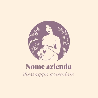 Anteprima design per Galleria di design: biglietti da visita in carta naturale per gravidanza & parto