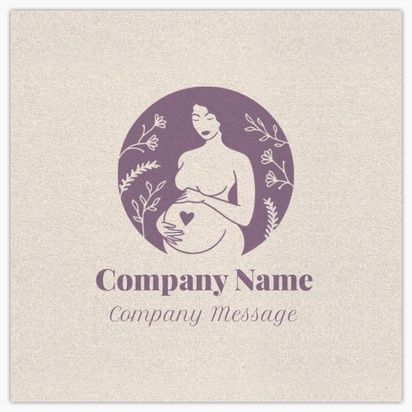 Design Preview for Design Gallery: Pregnancy & Childbirth Pearl Business Cards
