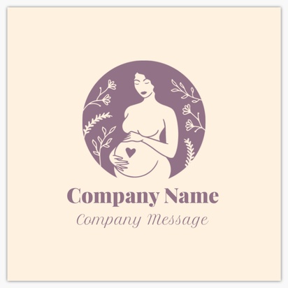Design Preview for Templates for Health & Wellness Standard Name Cards , Square (65 x 65 mm)