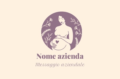 Anteprima design per Galleria di design: biglietti da visita in carta naturale per gravidanza & parto