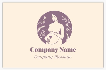 Design Preview for Design Gallery: Pregnancy & Childbirth Textured Uncoated Business Cards