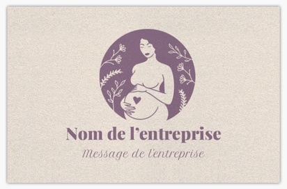 Aperçu du graphisme pour Galerie de modèles : cartes de visite effet nacré pour grossesse et accouchement