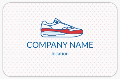 Design Preview for Design Gallery: Shoes Rounded Corner Business Cards, Rounded Standard (85 x 55 mm)