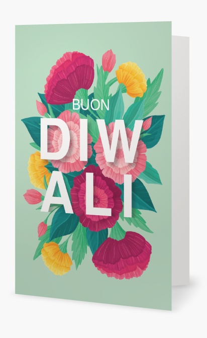 Anteprima design per Galleria di design: Biglietto d’auguri per Floreale, 18.2 x 11.7 cm  Piegato