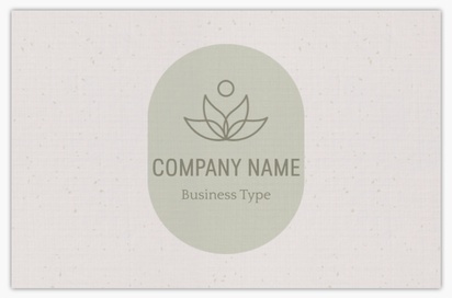 Design Preview for Design Gallery: Health & Wellness Linen Business Cards