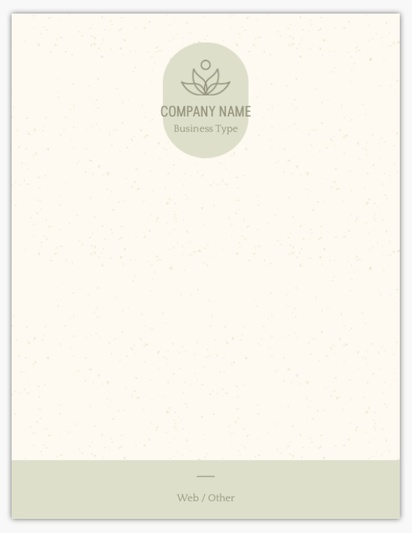 Design Preview for Design Gallery: Health & Wellness Notepads, 4" x 5.5"