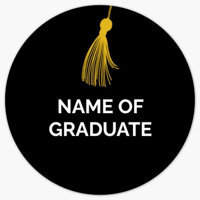 A cap tassel black brown design for Graduation