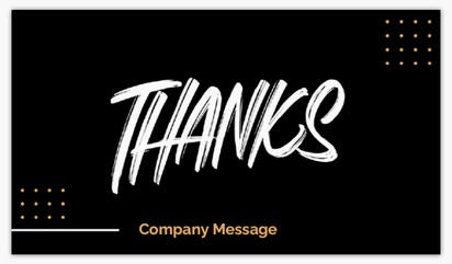 A thank you hand painted black gray design for Thank You