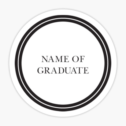 A purple high school graduation white black design for Graduation Announcements