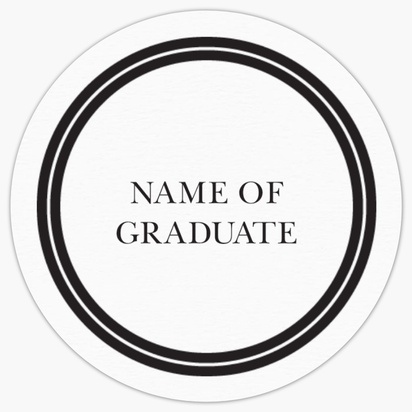 A purple high school graduation white black design for Graduation Announcements