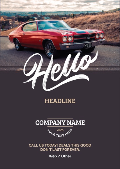 Design Preview for Design Gallery: Auto Dealers Posters, A3 (297 x 420 mm) 