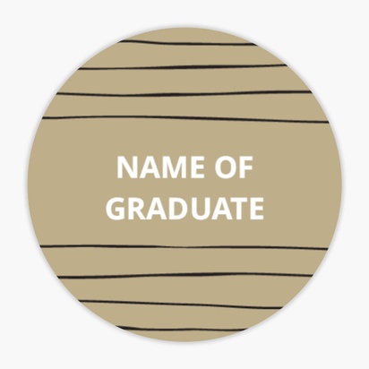 A simple cap congrats cream gray design for Graduation Announcements