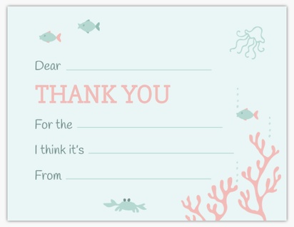 Design Preview for Design Gallery: Fun & Whimsical Thank You Cards, Flat