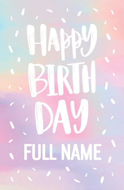 Design Preview for Design Gallery: Birthday Posters, 29 x 44 cm