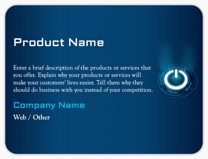Design Preview for Design Gallery: Information & Technology Product & Packaging Labels, Rounded Rectangle  10.2 x 7.6 cm 