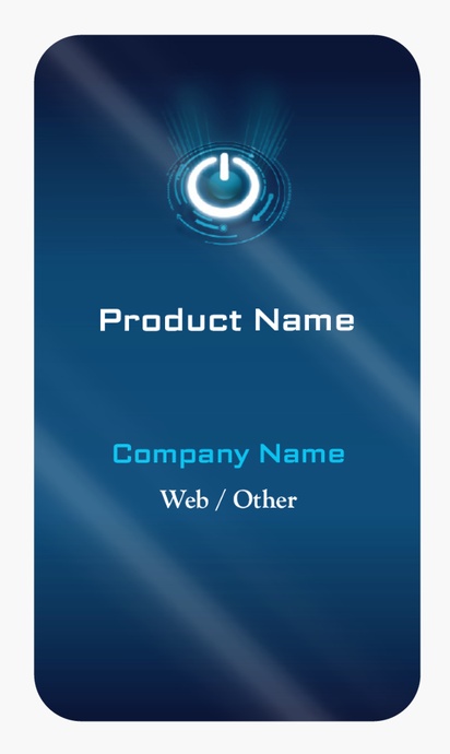 Design Preview for Design Gallery: Computer Support Product Labels on Sheets, Rounded Rectangle 8.7 x 4.9 cm