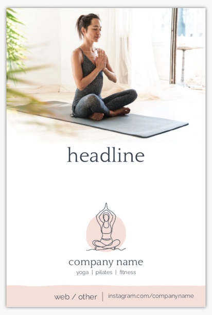 A yoga vertical gray brown design for Modern & Simple