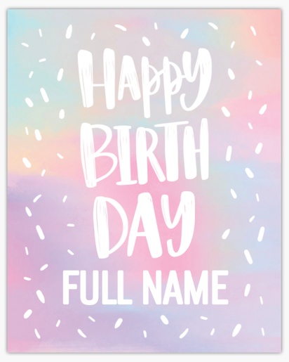 Design Preview for Child Birthday Posters Templates, 16" x 20"