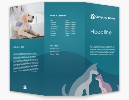 Design Preview for Design Gallery: Boarding Kennel & Catteries Custom Brochures, 8.5" x 11" Tri-fold