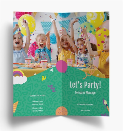 Design Preview for Design Gallery: Fun & Whimsical Folded Leaflets, Bi-fold DL (99 x 210 mm)