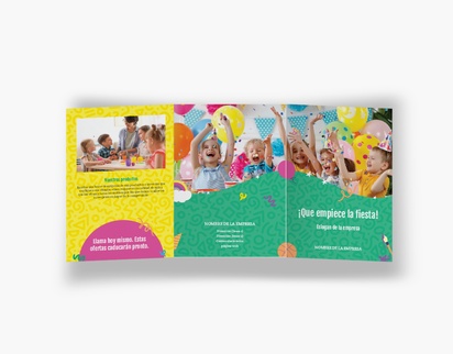 Vista previa del diseño de Galería de diseños de folletos plegados para educación y puericultura, Tríptico A6 (105 x 148 mm)