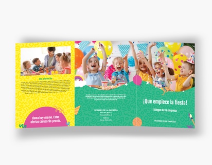 Vista previa del diseño de Galería de diseños de folletos plegados para educación y puericultura, Tríptico A5 (148 x 210 mm)