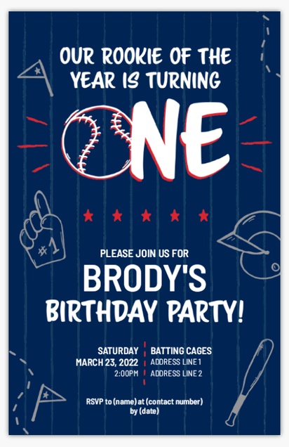 A 1st birthday sports gray blue design for Age