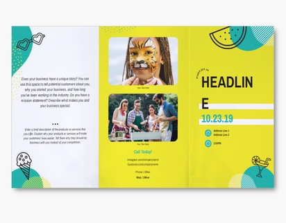 Design Preview for Design Gallery: Art & Entertainment Custom Brochures, 9" x 16" Tri-fold