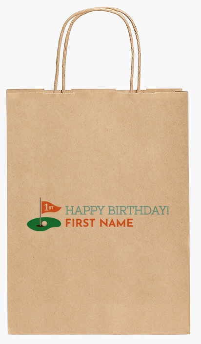 Design Preview for Design Gallery: Child Birthday Paper Bags, 27.5 x 20.5 x 11 cm