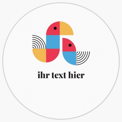 Designvorschau für Designgalerie: Personalisierte Aufkleberbögen Kommunales Leben, 7,6 x 7,6 cm Kreis