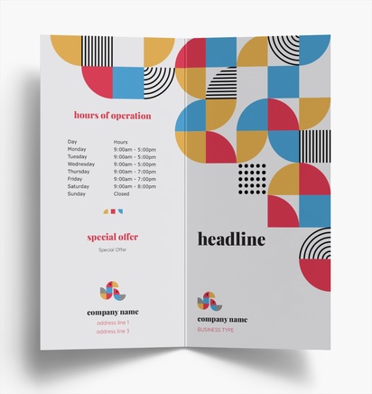 Design Preview for Design Gallery: Bold & Colourful Brochures, Bi-fold DL