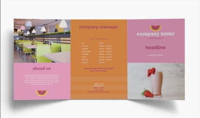 Design Preview for Design Gallery: Food & Beverage Folded Leaflets, Tri-fold A4 (210 x 297 mm)