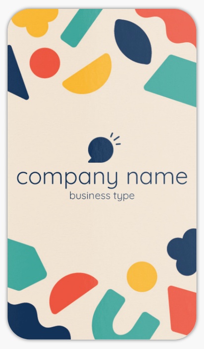 Design Preview for Guidance and Counselling Rounded Corner Business Cards Templates, Standard (3.5" x 2")