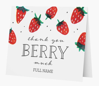 Design Preview for Thank you cards templates, Folded