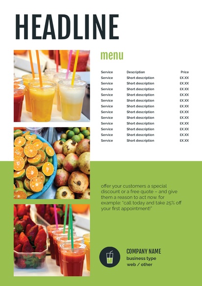 Design Preview for Design Gallery: Food & Beverage Posters, A1 Vertical