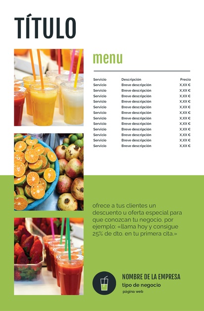 Vista previa del diseño de Galería de diseños de pósteres para comida y bebida, A3 (297 x 420 mm) 