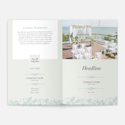 Design Preview for Design Gallery: Florals & Greenery Brochures, A5 Bi-fold