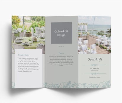 Forhåndsvisning af design for Designgalleri: Blomster og grønt Brochurer, Z-fals DL (99 x 210 mm)