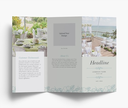 Design Preview for Design Gallery: Event Planning & Entertainment Folded Leaflets, Z-fold DL (99 x 210 mm)