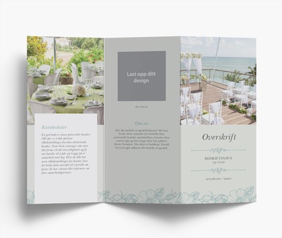 Forhåndsvisning av design for Designgalleri: Blomster og grønne planter Brosjyrer, Z-falsing DL (99 x 210 mm)