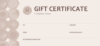 Design Preview for Templates for Arts & Entertainment Gift Certificates 