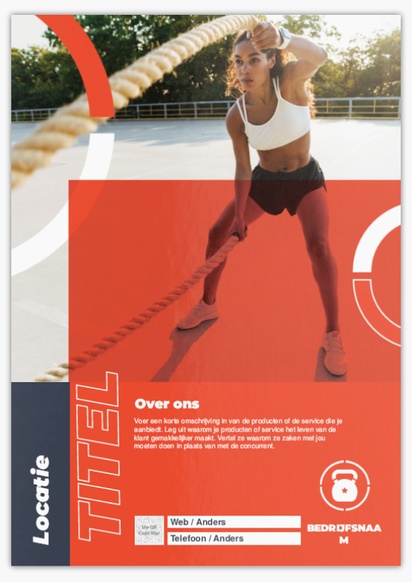 Voorvertoning ontwerp voor Ontwerpgalerij: Sport en fitness Flyers en folders,  Geen vouwlijn A3 (297 x 420 mm)